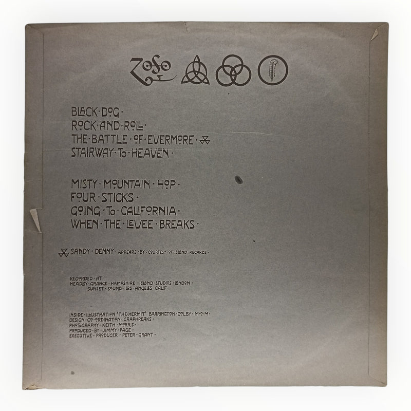 Led Zeppelin - Untitled (Led Zeppelin IV) | Vinyl LP | Preowned
