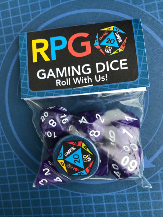 RPG Gaming Dice Set - DD Music Geek