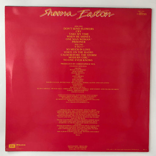 Sheena Easton: Take My Time [Preowned Vinyl] VG+/VG+ - DD Music Geek