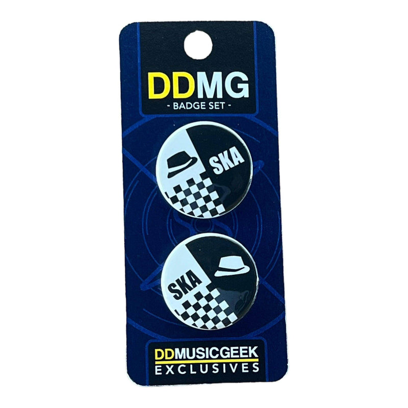 Ska - Twin Badge Set - DD Music Geek