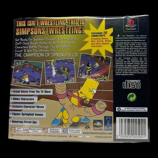 The Simpsons: Wrestling (NO JEWEL CASE) [PlayStation] - DD Music Geek