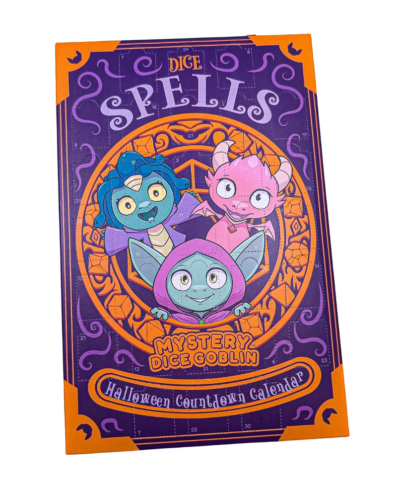 Mystery Dice Goblin - Spellbook Halloween Calendar - Gaming Dice - New - Calendar Box