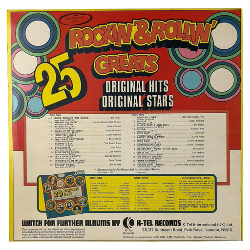 Various: 25 Rockin' & Rollin' Greats [Preowned Vinyl] VG+/VG+ - DD Music Geek