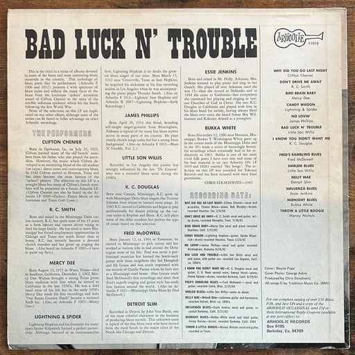 Various: Bad Luck N' Trouble [PREOWNED VINYL] VG/VG - DD Music Geek