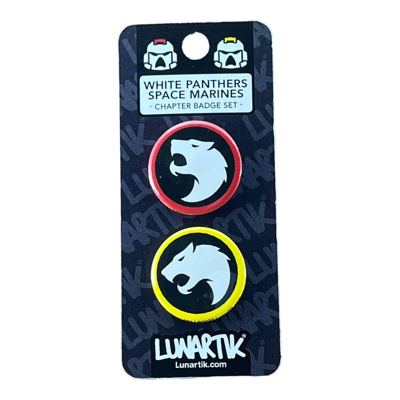 White Panthers - Twin Badge Set - DD Music Geek