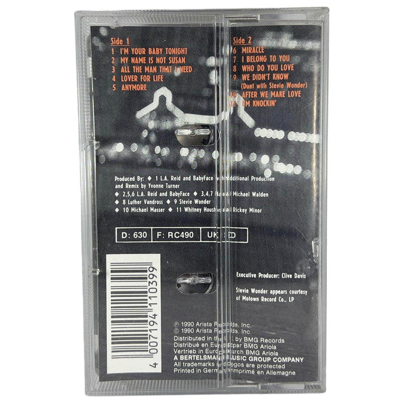 Whitney Houston: I'm Your Baby Tonight [Preowned Cassette] VG+/VG+ - DD Music Geek