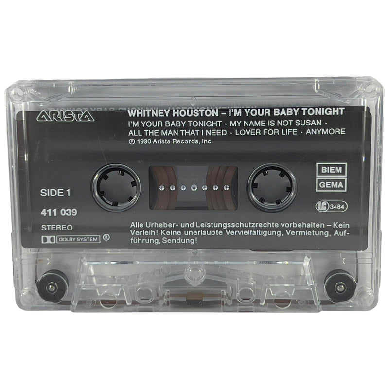 Whitney Houston: I'm Your Baby Tonight [Preowned Cassette] VG+/VG+ - DD Music Geek