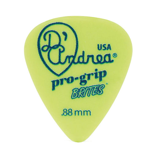 D'Andrea 351 Pro-Grip Brites Green Pick ~ Medium Heavy ~ 72 Picks - DD Music Geek