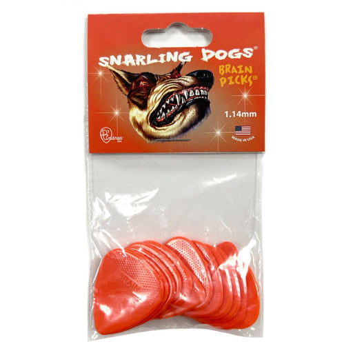 D'Andrea 351 Snarling Dogs Brain Orange Pick Pack ~ Extra Heavy ~ 12 Picks - DD Music Geek