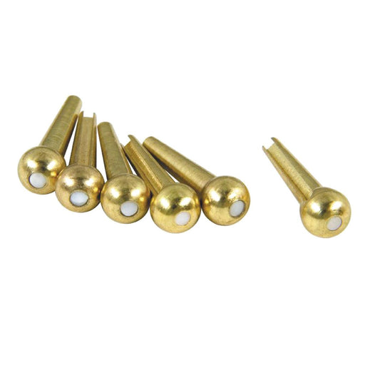 D'Andrea Tone Pins ~ Solid Brass with White Pearl Dot ~ Set of 6 - DD Music Geek