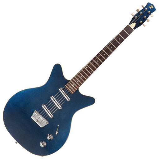 Danelectro Triple Divine Guitar ~ Metallic Blue - DD Music Geek