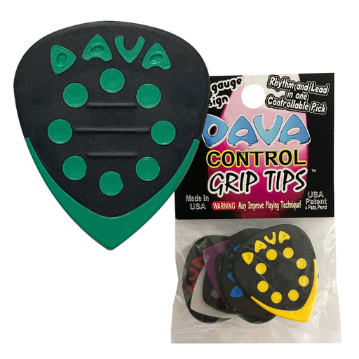 Dava 'Grip Tip'  Delrin Picks ~ 6 Pack ~ Assorted Colours - DD Music Geek