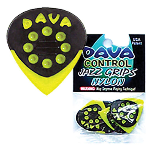 Dava 'Jazz Grip' Nylon Picks ~ 6 Pack - DD Music Geek