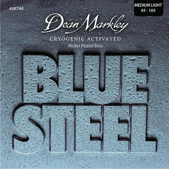 Dean Markley Blue Steel NPS Bass Guitar Strings Medium Light 4 String 45-105 - DD Music Geek