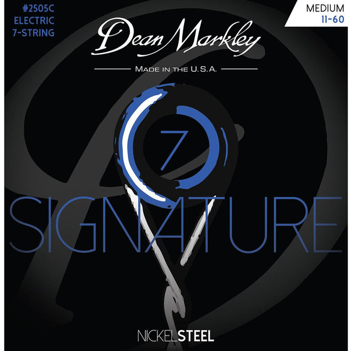 Dean Markley Custom Medium 11-60 NickelSteel Electric Signature Series 7 String Set - DD Music Geek