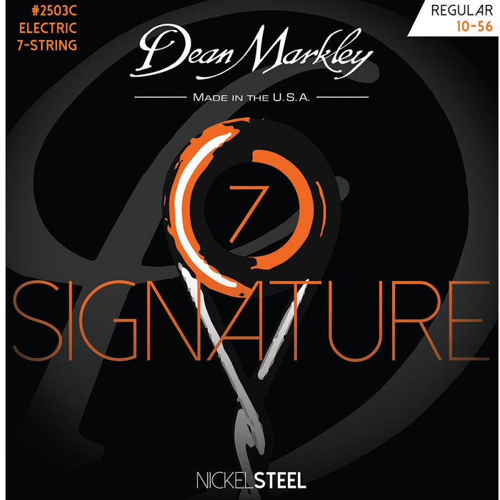 Dean Markley Custom Regular 10-56 NickelSteel Electric Signature Series 7 String Set - DD Music Geek