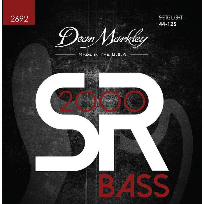 Dean Markley SR2000 High Performance Bass Guitar Strings Light 5 String 44-125 - DD Music Geek