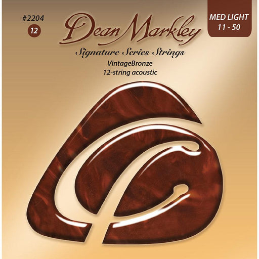 Dean Markley Vintage Bronze Medium Light 12 String 11-50 Acoustic Strings Set - DD Music Geek
