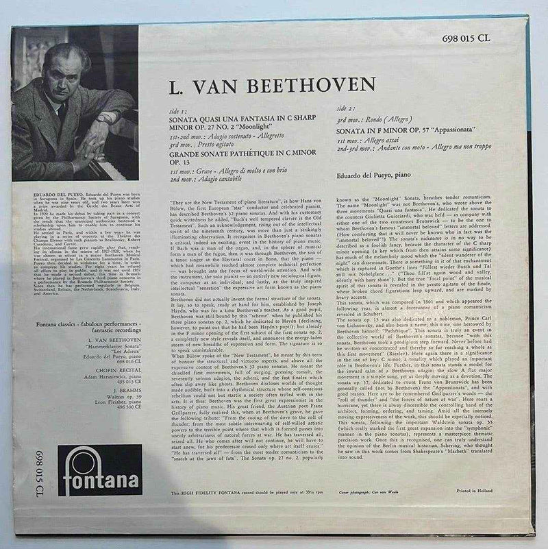 Eduardo del Peuyo: Piano Beethoven BLUE COVER M-