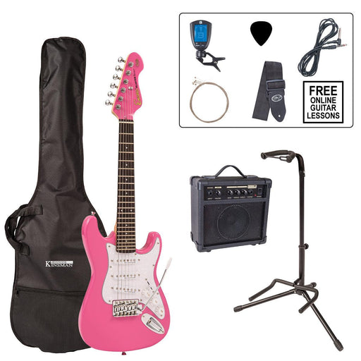 Encore 3/4 Size Electric Guitar Pack ~ Pink - DD Music Geek