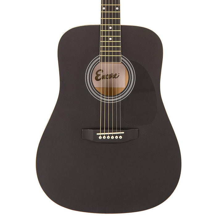 Encore Acoustic Guitar ~ Black - DD Music Geek