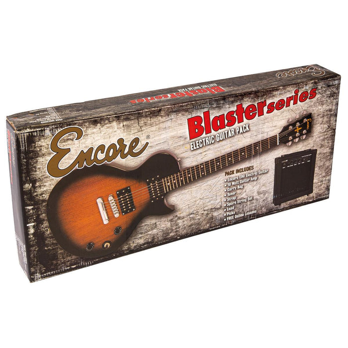 Encore Blaster E90 Electric Guitar Pack ~ Tobacco Sunburst - DD Music Geek