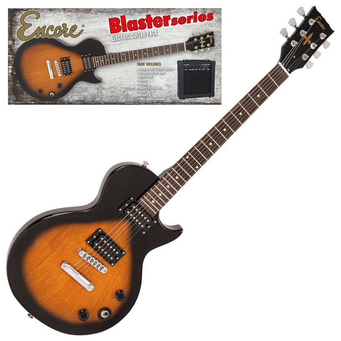 Encore Blaster E90 Electric Guitar Pack ~ Tobacco Sunburst - DD Music Geek