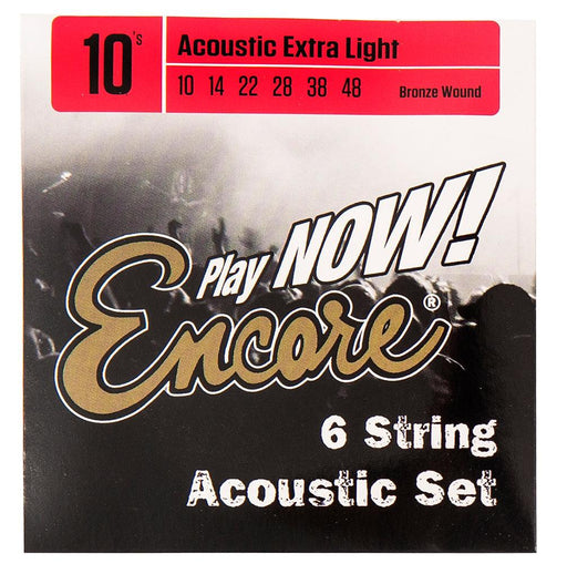Encore Bronze Wound Acoustic Guitar String Set ~ Extra Light - DD Music Geek