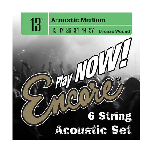 Encore Bronze Wound Acoustic Guitar String Set ~ Medium - DD Music Geek