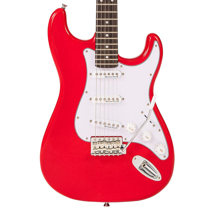 Encore E6 Electric Guitar ~ Gloss Red - DD Music Geek