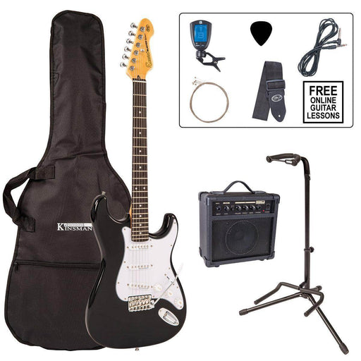 Encore E6 Electric Guitar Pack ~ Gloss Black - DD Music Geek