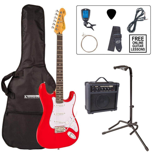 Encore E6 Electric Guitar Pack ~ Red - DD Music Geek
