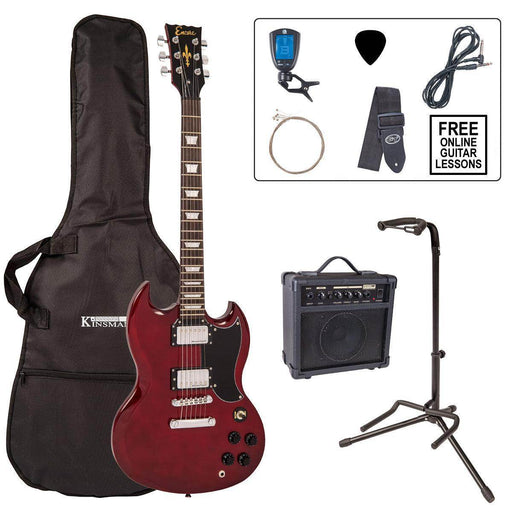 Encore E69 Electric Guitar Pack ~ Cherry Red - DD Music Geek