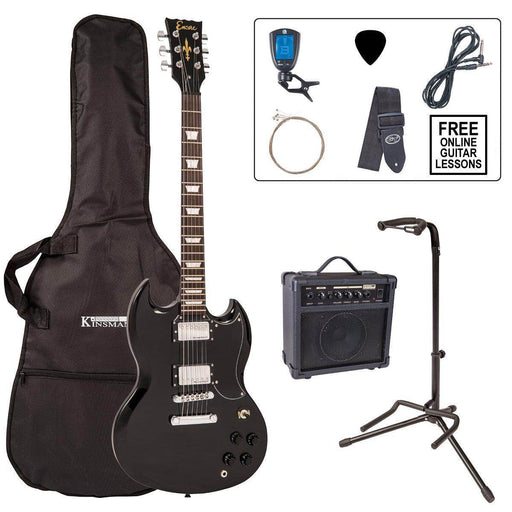 Encore E69 Electric Guitar Pack ~ Gloss Black - DD Music Geek