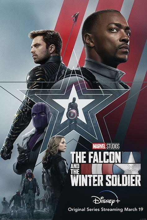 FALCON AND THE WINTER SOLDIER (STARS AND STRIPES) MAXI POSTER - DD Music Geek