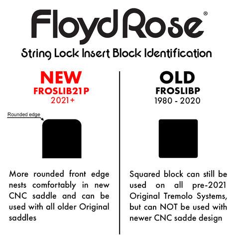 Floyd Rose Original String Lock Insert Block Set ~ Black - DD Music Geek