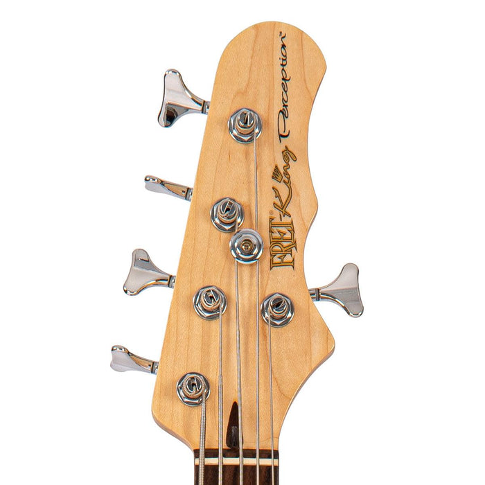 Fret-King Perception Custom 5 String Bass ~ Original Classic Burst - DD Music Geek