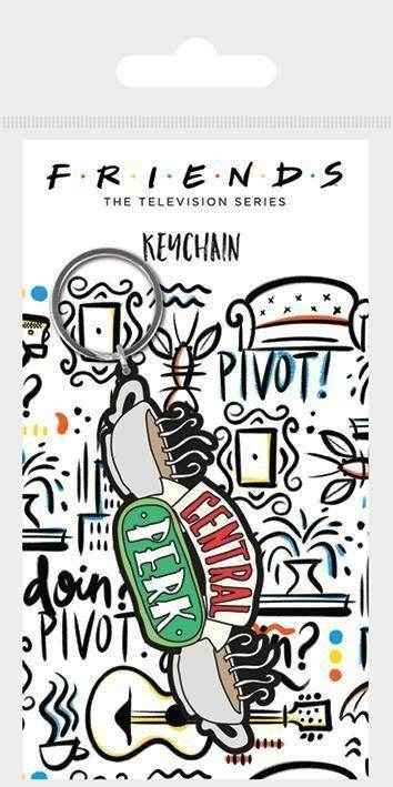 FRIENDS (CENTRAL PERK SKETCH) RUBBER KEYCHAIN
