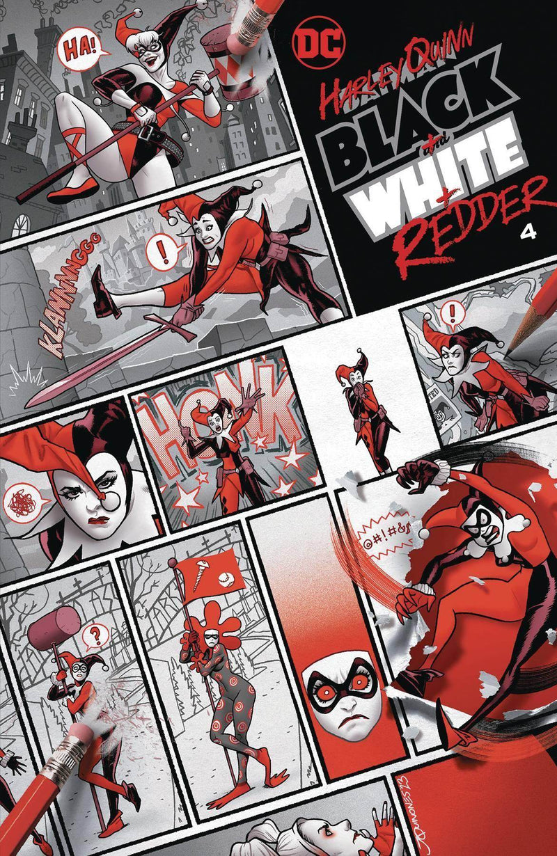 HARLEY QUINN BLACK WHITE REDDER #4 (OF 6) CVR A JOE QUINONES - DD Music Geek