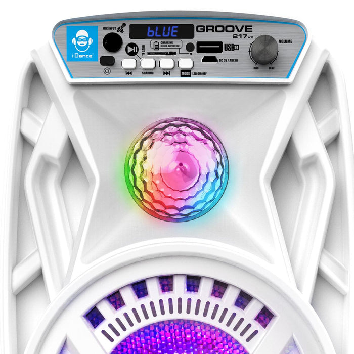 iDance Groove 217 Rechargeable Bluetooth® Partybox with Disco Lighting + Karaoke ~ 200W - DD Music Geek