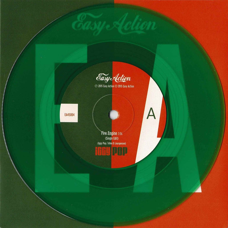 Iggy Pop - Fire Engine / Warrior Tribe NEW 7" GREEN VINYL - DD Music Geek