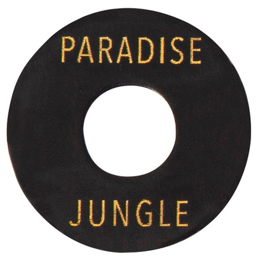 Joe Doe Poker Chip Toggle Switch Surround ~ Aged Black ~ Paradise/Jungle - DD Music Geek