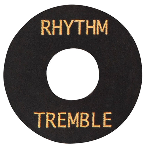Joe Doe Poker Chip Toggle Switch Surround ~ Aged Black ~ Rhythm/Tremble - DD Music Geek