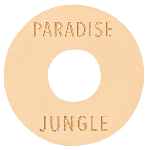 Joe Doe Poker Chip Toggle Switch Surround ~ Aged White ~ Paradise/Jungle - DD Music Geek