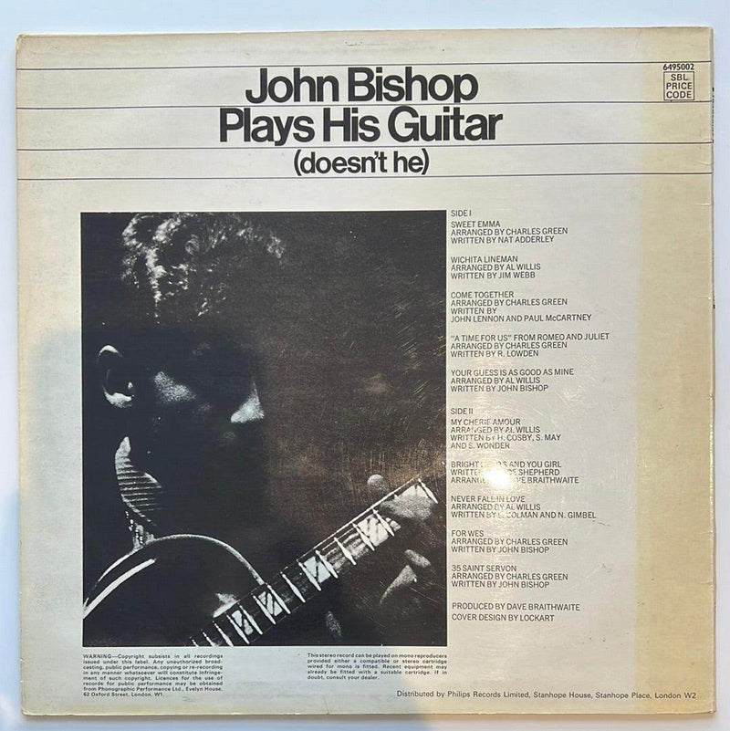 John Bishop: John Bishop Plays His Guitar (Doesn't He) [Preowned VINYL] VG+/VG+ - DD Music Geek