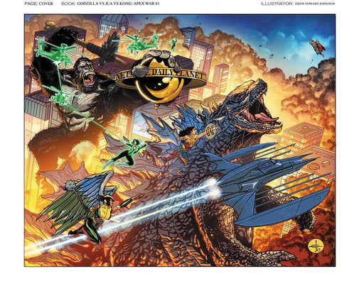 JUSTICE LEAGUE VS GODZILLA VS KONG #1 (OF 6) CVR A JOHNSON - DD Music Geek