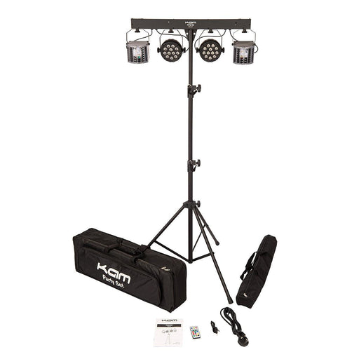 Kam Party Set ~ Inc lights, stand and carry bags - DD Music Geek