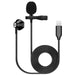 Kinsman Clip-On Lavalier Microphone with Earpiece ~ Lightning Connector - DD Music Geek