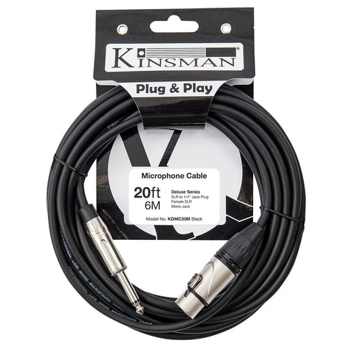 Kinsman Deluxe Mono Microphone Cable ~ 20ft/6m - DD Music Geek