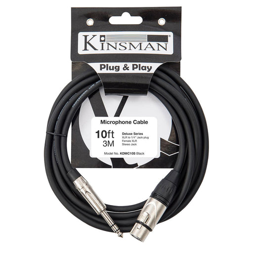Kinsman Deluxe Stereo Microphone Cable ~ 10ft/3m - DD Music Geek